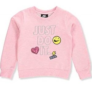 Nike JUST DO IT Girls Pink Sweatshirt